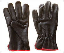 Water repellant Cow Grain Leather Glove